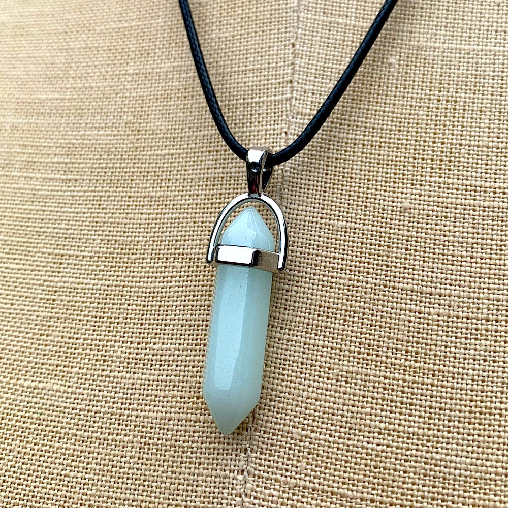 Handmade Stone Dagger Amulet Necklace